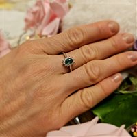 Anello Dal Maso Gioielli Donna in Oro bianco Smeraldo 0.38 Ct ANE 01046 - ANE 01046